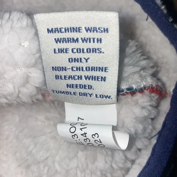 Vineyard Vines Christmas Plaid 1/2 Zip Fleece Size 6